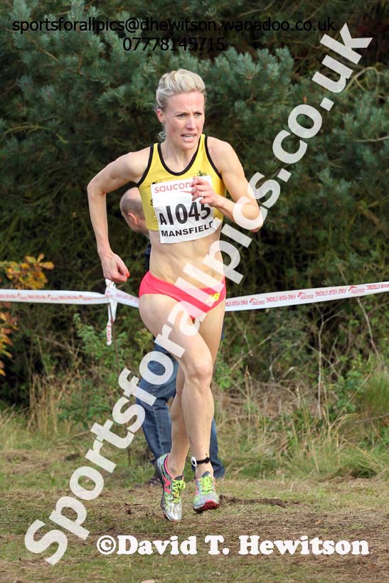 Senior women, National Cross Country Relays, Berry Park, Mansfield. Photo: David T. Hewitson/Sports for All Pics